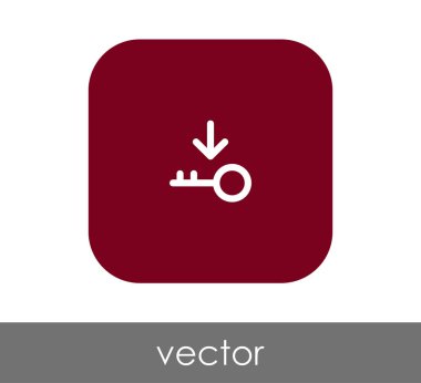 ev anahtar simgesi, vektör çizim