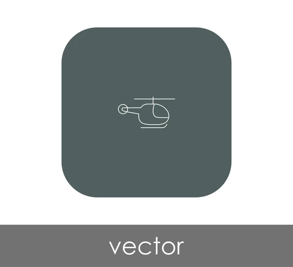 Ícone web helicóptero — Vetor de Stock