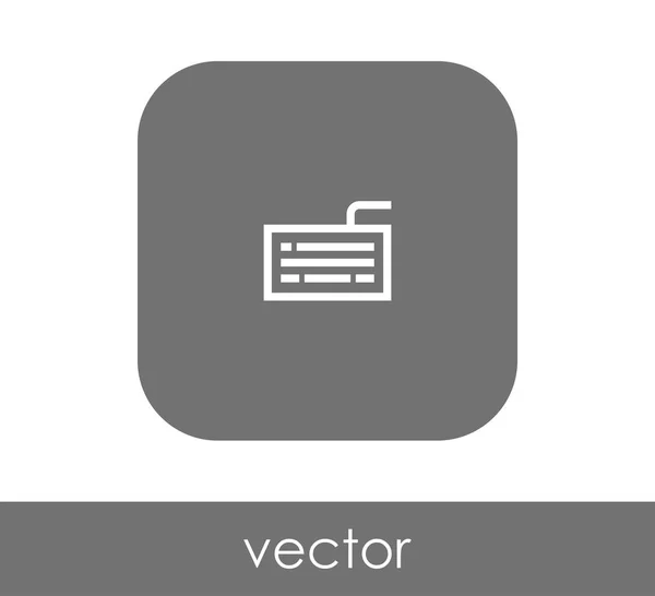 Ícone Teclado Ilustração Vetorial — Vetor de Stock