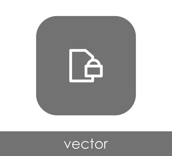 Documento web icono — Vector de stock