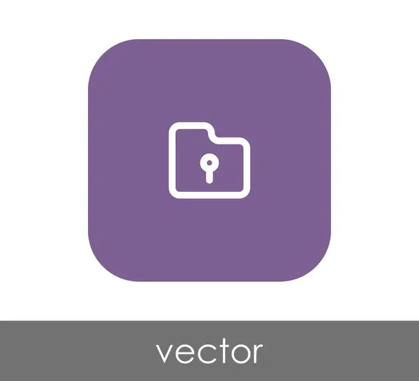 Icono de carpeta — Vector de stock