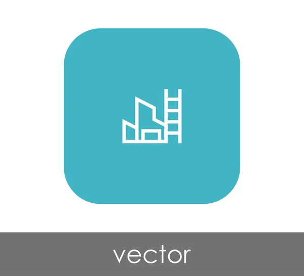 Icono Fábrica Industrial Ilustración Vectores — Vector de stock