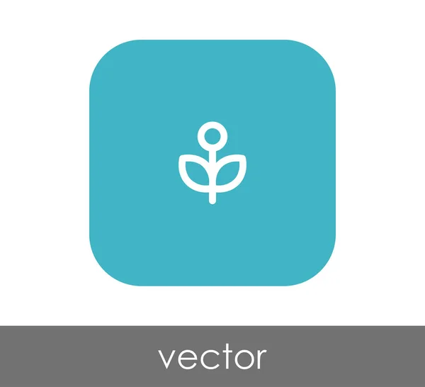 Ícone web flor — Vetor de Stock