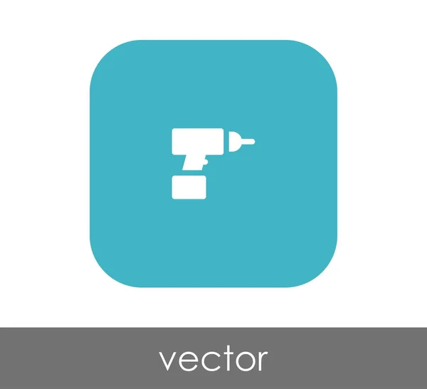 Vektor Illustration Design Der Elektrischen Bohrmaschine Symbol — Stockvektor