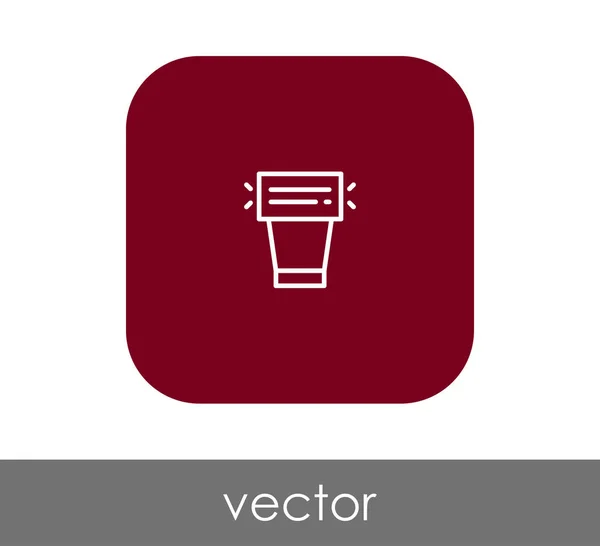 Icono de flash de cámara — Vector de stock