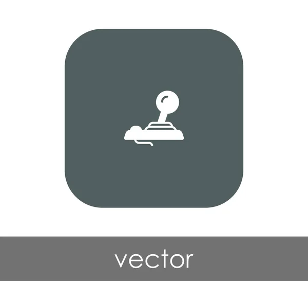 Joystick icono plano — Vector de stock