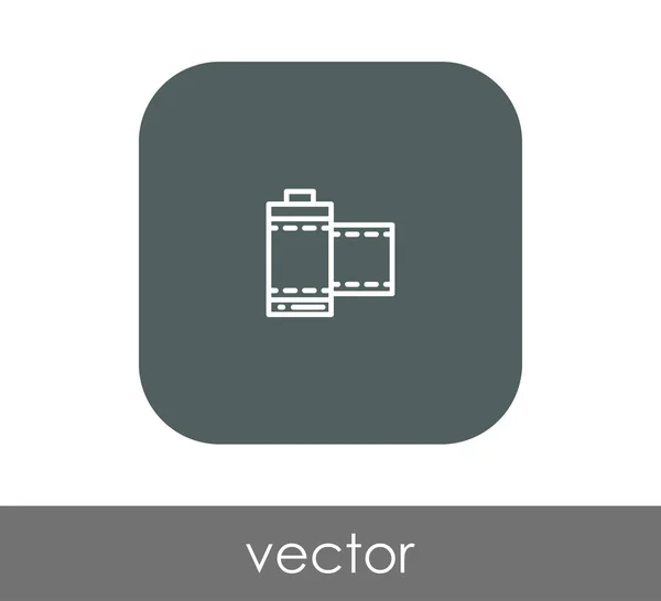 Icono web de película — Vector de stock