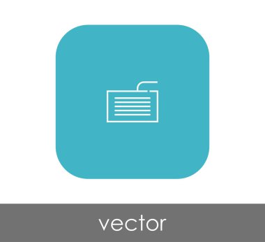 Klavye simgesi vektör illüstrasyonu