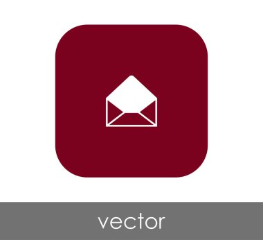 zarf simgesi, işaret, vektör çizim 