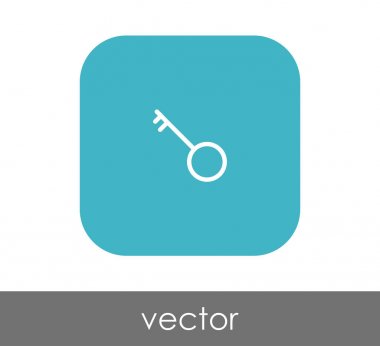 ev anahtar simgesi, vektör çizim