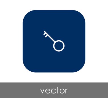 ev anahtar simgesi, vektör çizim