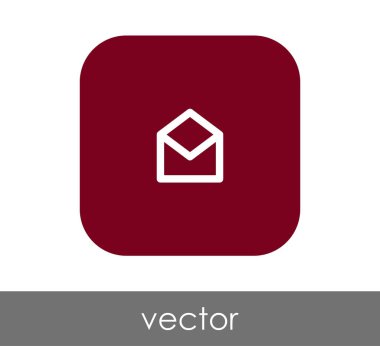 web tasarım ve uygulamalar için zarf simgesi