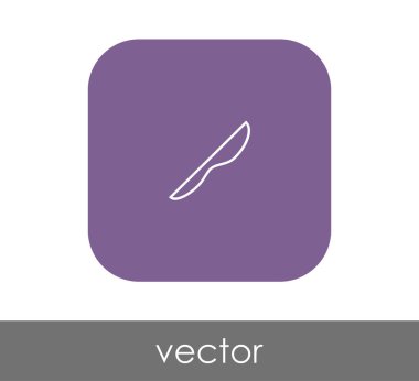 Bıçak düz simgesi