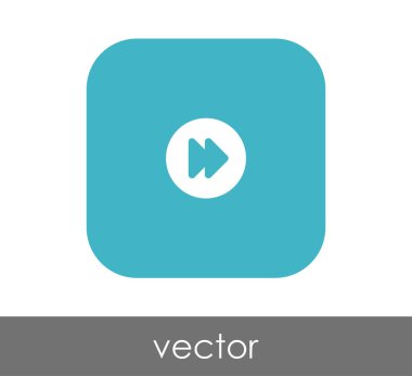 web tasarım ve uygulamaları için hızlı ileri simge