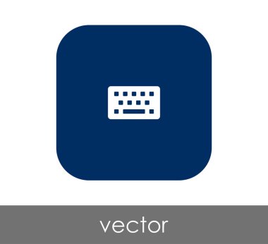 Klavye simgesi vektör illüstrasyonu