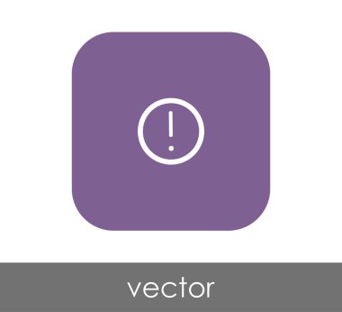 ünlem işareti simgesi, işaret, vektör çizim 