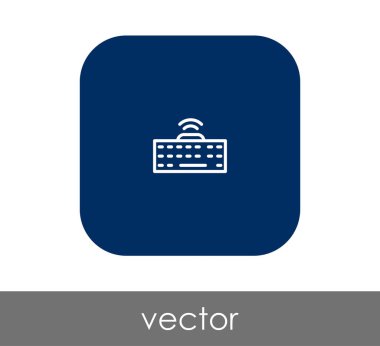 Klavye simgesi vektör illüstrasyonu