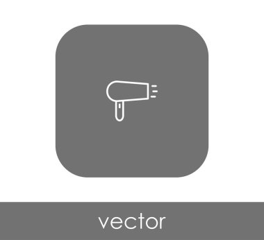 saç kurutma makinesi düz kutsal kişilerin resmi içinde yuvarlatılmış kare