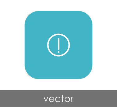 ünlem işareti simgesi, işaret, vektör çizim 