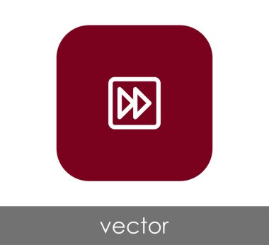 web tasarım ve uygulamaları için hızlı ileri simge