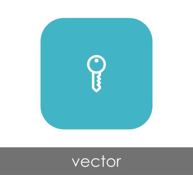 ev anahtar simgesi, vektör çizim