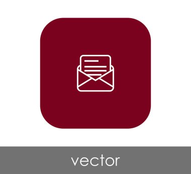 web tasarım ve uygulamalar için zarf simgesi