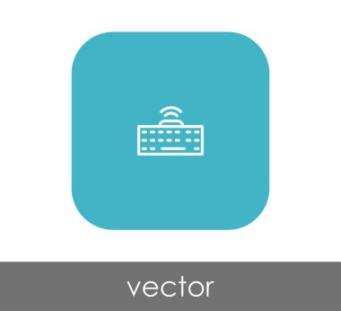 Klavye simgesi vektör illüstrasyonu