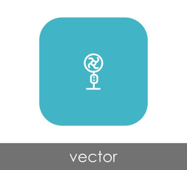 fan simge, sembol, vektör çizim 