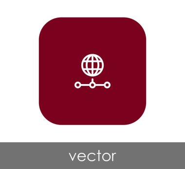 Dünya simgesinin vektör illüstrasyon tasarımı