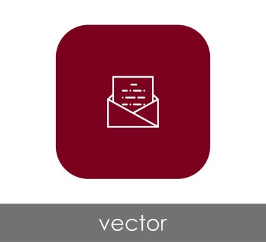 zarf simgesi, işaret, vektör çizim 