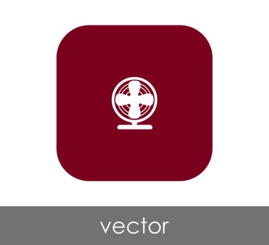 fan simge, sembol, vektör çizim 