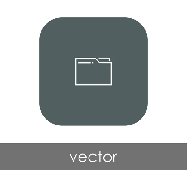 Icono de carpeta — Vector de stock