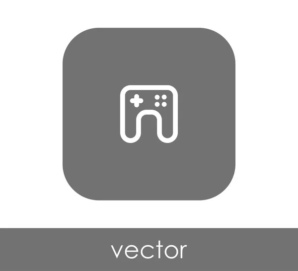 Joystick Flad Ikon Afrundet Firkant – Stock-vektor