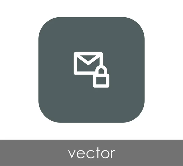 Güvenli e-posta simgesi — Stok Vektör