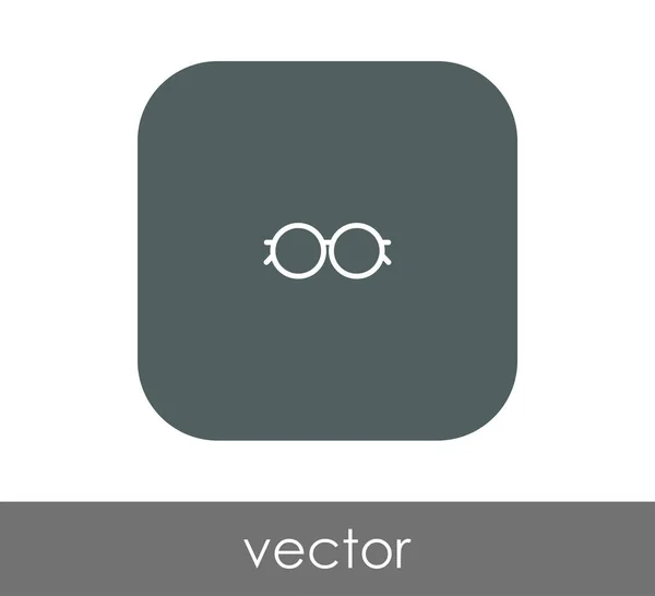 Anteojos Icono Vector Ilustración — Vector de stock