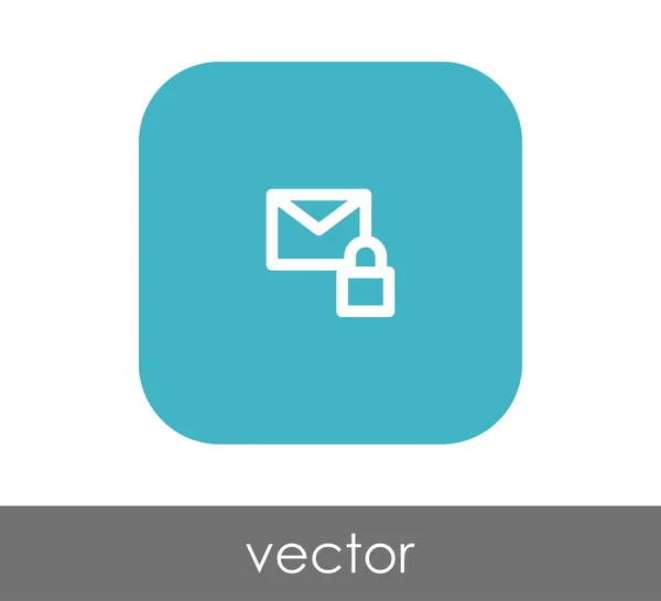 Icône e-mail sécurisé — Image vectorielle