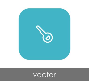 ev anahtar simgesi, vektör çizim