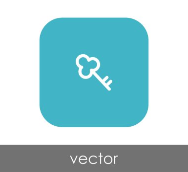 ev anahtar simgesi, vektör çizim