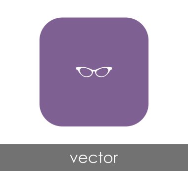 gözlük simgesi vektör illüstrasyonu