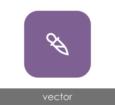 Bırakıcı simgesi vektör illüstrasyonu