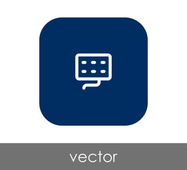 Klavye simgesi vektör illüstrasyonu