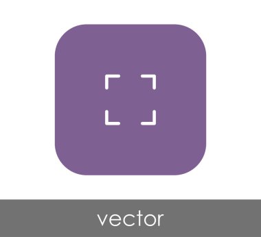 simgesini, genişletin işareti, vektör çizim 