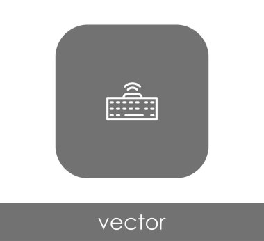 Klavye simgesi vektör illüstrasyonu