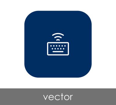 Klavye simgesi vektör illüstrasyonu