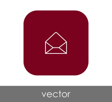 zarf simgesi, işaret, vektör çizim 