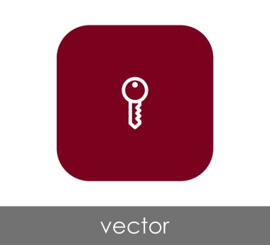 ev anahtar simgesi, vektör çizim