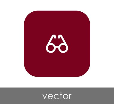 gözlük simgesi vektör illüstrasyonu