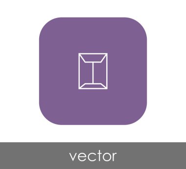 web tasarım ve uygulamalar için zarf simgesi