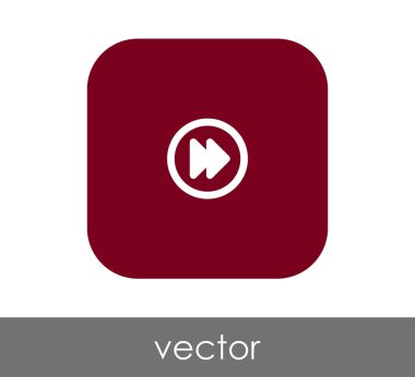 web tasarım ve uygulamaları için hızlı ileri simge