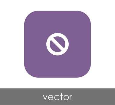 Yasak işareti simgesi